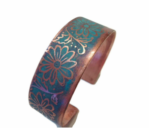 Handmade copper jewelry bracelet by Chrizart